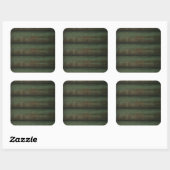 Groene houten stickers (Vel)