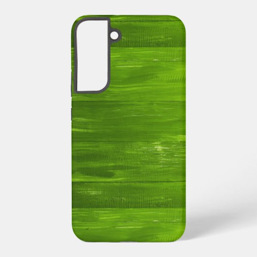 Groene houtextuur strepen samsung galaxy hoesje (Achterkant)