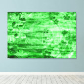  groene houtkunst canvas afdruk (Insitu (Houten vloer))