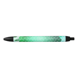 Groene huidpen zwarte inkt pen