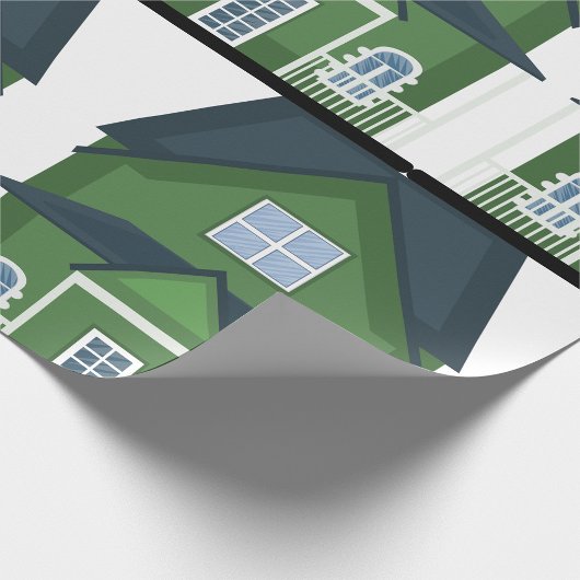 Groene Huis Cadeaupapier