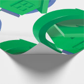 Groene Huis en pijlen Cadeaupapier