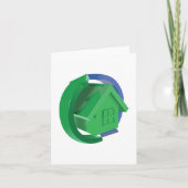 Groene Huis en pijlen Kaart (Voorkant)