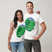 Groene Huis en pijlen T-shirt (Unisex)