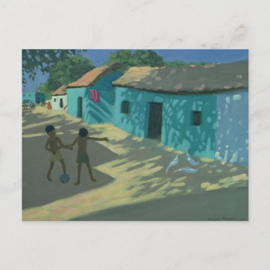 Groene Huis India Briefkaart (Voorkant)