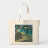 Groene Huis India Grote Tote Bag (Voorkant)