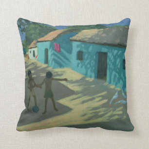 Groene Huis India Kussen