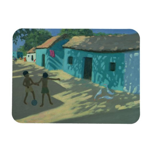 Groene Huis India Magneet (Horizontaal)