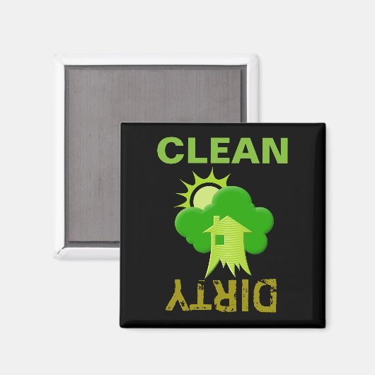 Groene Huis Magneet (Voorkant / Achterkant)