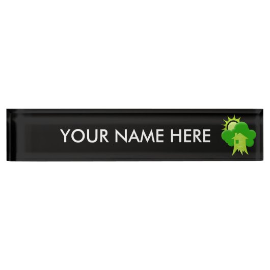 Groene Huis Naambordje (Voorkant)