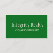 Groene huizen Visitekaartjes onroerend goed (Achterkant)