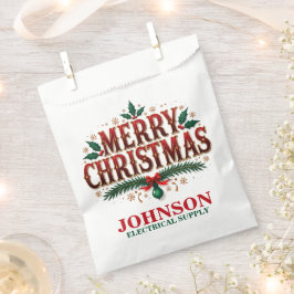 Groene Hulst Vintage Kantoor Kerstfeest Bedankzakje