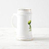 Groene humanoïde bierpul (Voorkant links)
