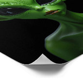 Groene humanoïde poster (Hoek)