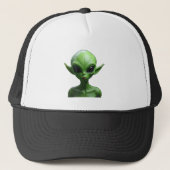Groene humanoïde trucker pet (Voorkant)