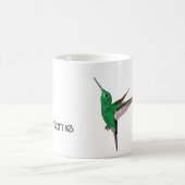 Groene Hummingbird - Aangepaste naam Koffiemok (Center)