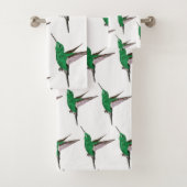 Groene Hummingbird Bad Handdoek (Insitu)