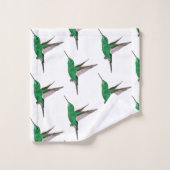 Groene Hummingbird Bad Handdoek (Wasdoekje)