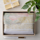 Groene Hummingbird en Roze Vloeiende Ontvlek Tissuepapier (Geschenk)