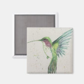 Groene Hummingbird Magneet (Voorkant / Achterkant)