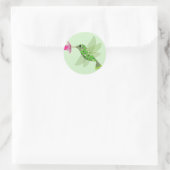 Groene Hummingbird Ronde Sticker (Tas)