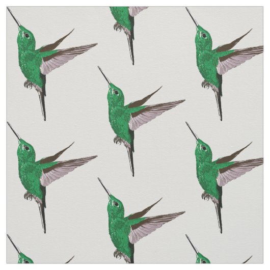 Groene Hummingbird Stof (Swatch)