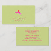 Groene Hummingbird Visitekaartje (Voorkant / Achterkant)