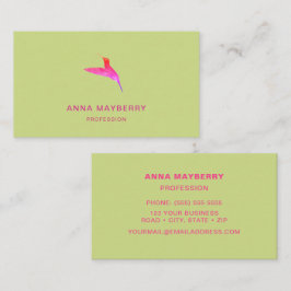 Groene Hummingbird Visitekaartje