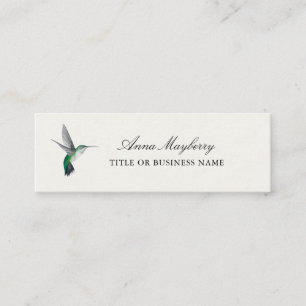 Groene Hummingvogel Mini Visitekaartje