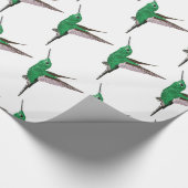 Groene Hummingvogels Cadeaupapier (Hoek)