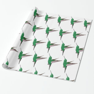 Groene Hummingvogels Cadeaupapier