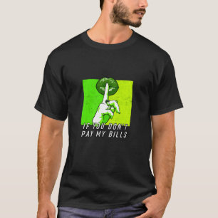 Groene Hush Nu Groen Geschaafde Grafische T-shirt
