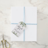 Groene Huwelijks Dank Je Wel Cadeaulabel (Met Touw)