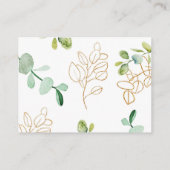 Groene Huwelijks Wensput Kaart (Achterkant)