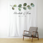 Groene Huwelijksachtergrond, Fotocabine Prop Wandkleed (In situ)