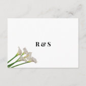 Groene Huwelijksdetails Insteekkaart Informatiekaartje (Achterkant)