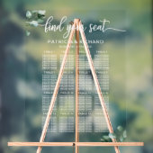 Groene Huwelijksstoelindeling Acryl Bord (Neutraal)