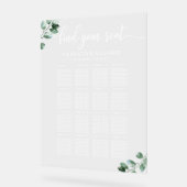 Groene Huwelijksstoelindeling Acryl Bord (Hoek)