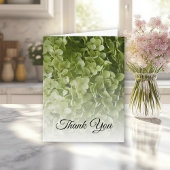 Groene Hydrangea Bloemen Sympathie Dank u Bedankkaart