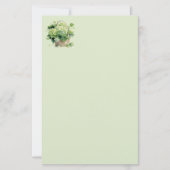 Groene Hydrangea Briefpapier (Voorkant)