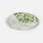 Groene Hydrangea Bruiloft Collectie Papier Bord (Gekanteld)
