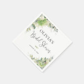 Groene Hydrangea Bruiloftsshower Servet (Hoek)