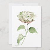 Groene Hydrangea Katholieke Trouwuitnodigingen Kaart (Achterkant)