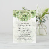 Groene hydrangea-repetitie voor een diner met hydr kaart (Staand voorkant)