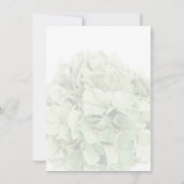 Groene hydrangea-repetitie voor een diner met hydr kaart (Achterkant)