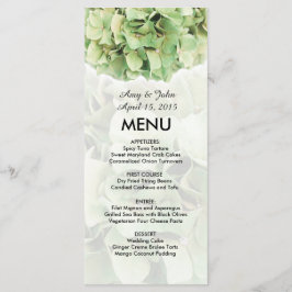 Groene hydrangea trouwmenu hydrangea2 menu