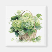 Groene Hydrangea's Magneet (Voorkant)