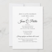 Groene Hydrangeas Waterverf Levend Begrafenisfeest Kaart (Achterkant)