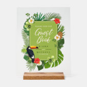 Groene ID577 van het Boek van de Gast van het Teke Acryl Bord (Voorkant)