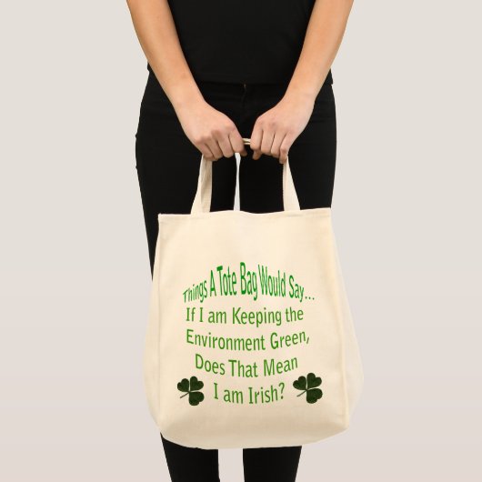 Groene Ierse Canvas tas (Voorkant (product))